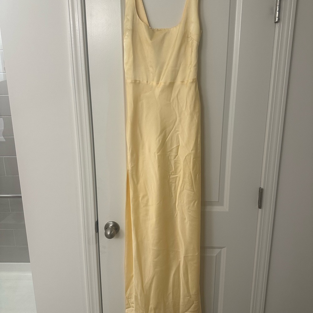 Show Me Your MuMu Light Yellow Maxi Dress